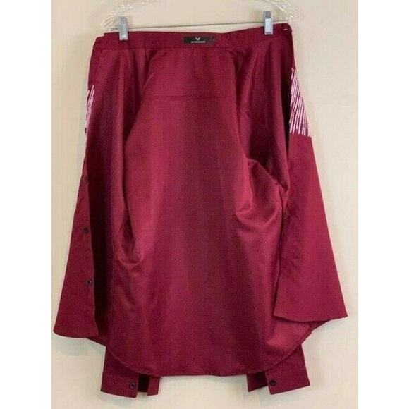 MYMSTORM Red Casual Button Down Men Shirt Size L - Picture 4 of 6